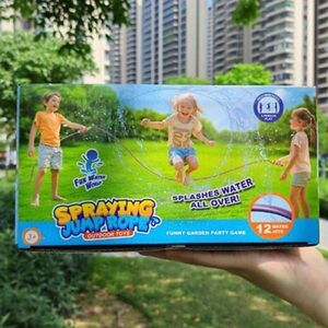 Fun Water Spraying Jump Rope for Kids sprinkler water activity NWT